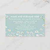 Daisy Blume Haustier Sitter Walker Hundelpflege Visitenkarte (Rückseite)