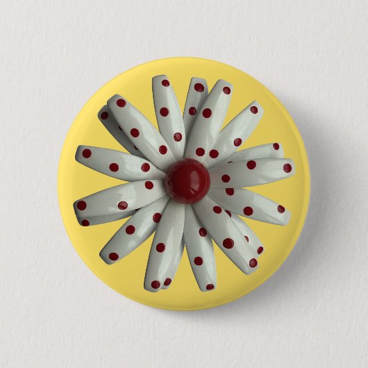 Daisy Blume - Hochzeit des Blumenfrühlings Sommerg Button (Vorderseite)