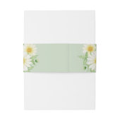 Daisy Blume Hochzeit Einladung Bauchband Einladungsbanderole (Rückseitenbeispiel)