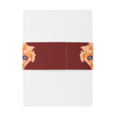 Daisy Blume Hochzeit Einladung Bauchband Einladungsbanderole (Rückseitenbeispiel)