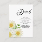 Daisy Blume Hochzeitkarte Begleitkarte (Vorderseite)