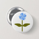 Daisy Blume Hübsch Blue Button (Vorne & Hinten)