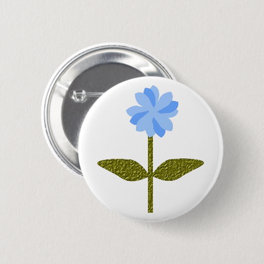 Daisy Blume Hübsch Blue Button (Vorne & Hinten)