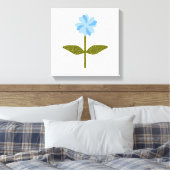 Daisy Blume Hübsch Blue Canvas Print Leinwanddruck (Insitu (Schlafzimmer))