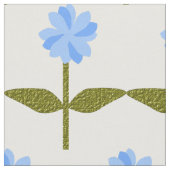 Daisy Blume Hübsch Blue Floral Gemustertes Gewebe Stoff (Nahaufnahme)