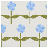Daisy Blume Hübsch Blue Floral Gemustertes Gewebe Stoff (Muster)