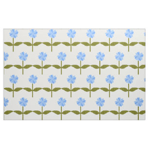 Daisy Blume Hübsch Blue Floral Gemustertes Gewebe Stoff