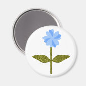 Daisy Blume Hübsch Blue Magnet (Vorderseite/Rückseite)