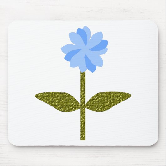 Daisy Blume Hübsch Blue Mousepad (Vorne)