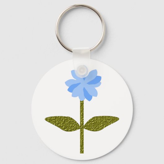 Daisy Blume Hübsch Blue Schlüsselanhänger (Vorderseite)
