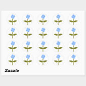 Daisy Blume Hübsch Blue Sticker (Blatt)