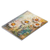 Daisy Blume Hübsche Wildblumen Blumenstrauß Art Notizblock (Linke Seite)
