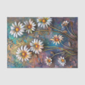 Daisy Blume Hübsche Wildblumen Blumenstrauß Art Seidenpapier (Vorderseite)