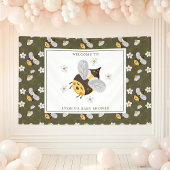Daisy Blume Hummel Bee Green Baby Dusche Banner