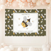 Daisy Blume Hummel Bee Green Baby Dusche Banner