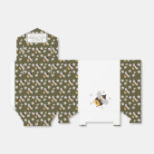 Daisy Blume Hummel Bee Green Baby Dusche Geschenkschachtel (Ungefaltet)