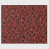 Daisy Blume im burgundischen Naturmuster Geschenkpapier (Flach)