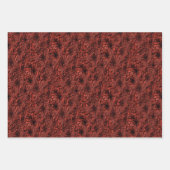 Daisy Blume im burgundischen Naturmuster Geschenkpapier Set (Vorderseite 3)