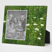 Daisy-Blume im Feld Hinzufügen Ihres eigenen Fotos Fotoplatte (Seite)