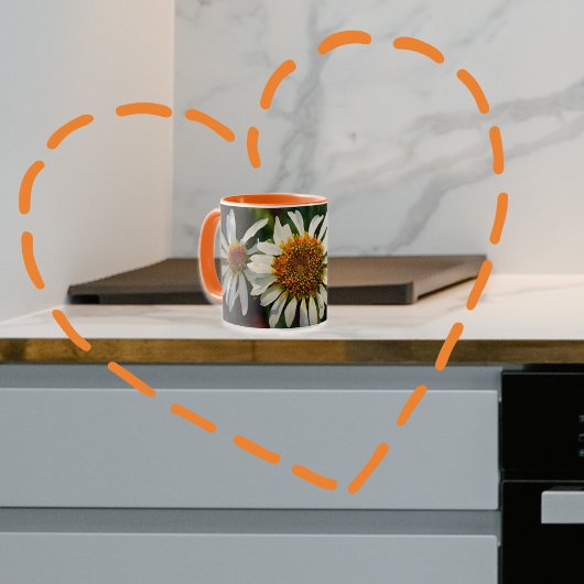 Daisy Blume im Garten Blumenstrauß Tasse Cup