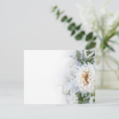 Daisy Blume im Winter eingefroren Einladungspostkarte (Stehend Vorderseite)