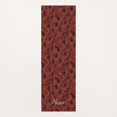 Daisy Blume in Burgund Natur Personalisiert Yogamatte (Vorderseite)