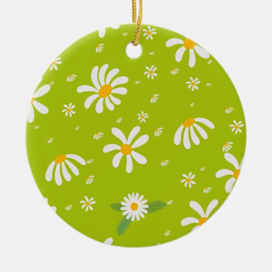 Daisy Blume Keramik Ornament (Vorne)