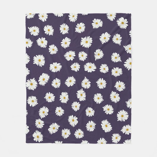 Daisy Blume: kleines, nahtloses Muster. Fleecedecke (Vorderseite)