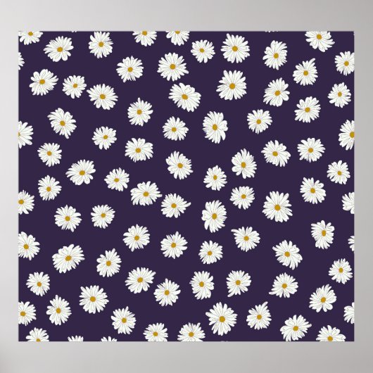 Daisy Blume: kleines, nahtloses Muster. Poster (Vorne)