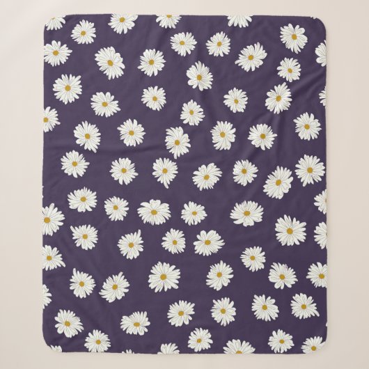 Daisy Blume: kleines, nahtloses Muster. Sherpadecke (Vorderseite)