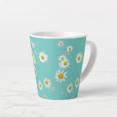 Daisy Blume Kruste. BC Turqoise Latte Tasse (Rechte Ecke)
