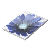 Daisy-Blume leuchtet blaues Notepad Notizblock (Rotiert)