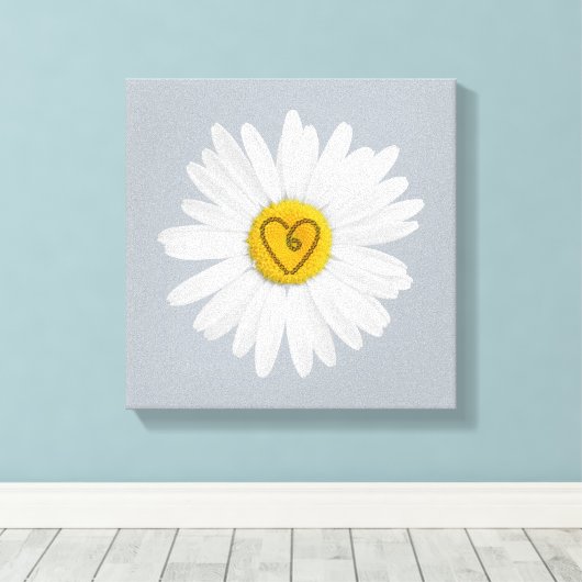 Daisy Blume Liebe Art Customizing Background Leinwanddruck (Insitu (Holzboden))