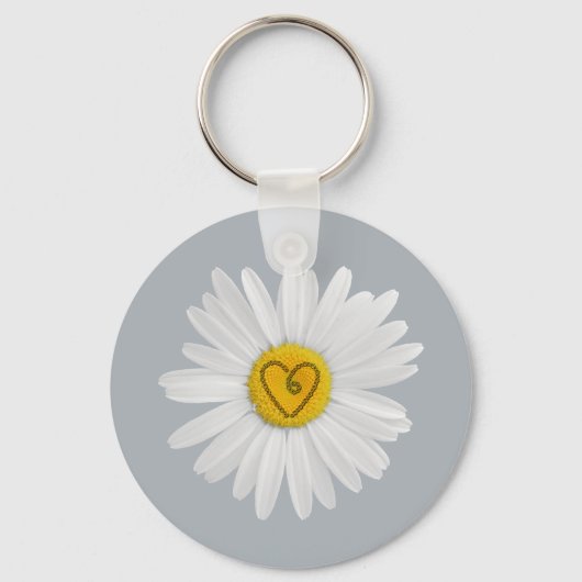 Daisy Blume Liebe Art Customizing Background Schlüsselanhänger (Vorderseite)