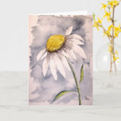 Daisy Blume Malgeschenk Karte (Gelbe Blume)