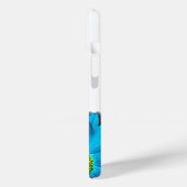 Daisy Blume mit Blue Petals Case-Mate iPhone Hülle (Rückseite / Links)