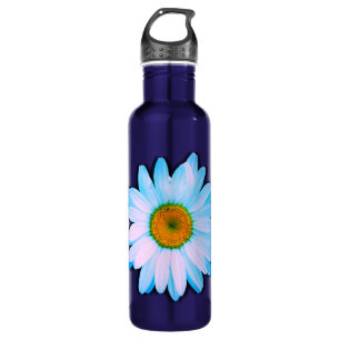 Daisy Blume mit White Petals Edelstahlflasche