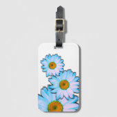 Daisy Blume mit White Petals Gepäckanhänger (Vorderseite Vertikal)