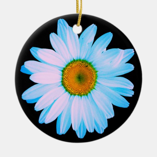 Daisy Blume mit White Petals Keramik Ornament (Vorne)
