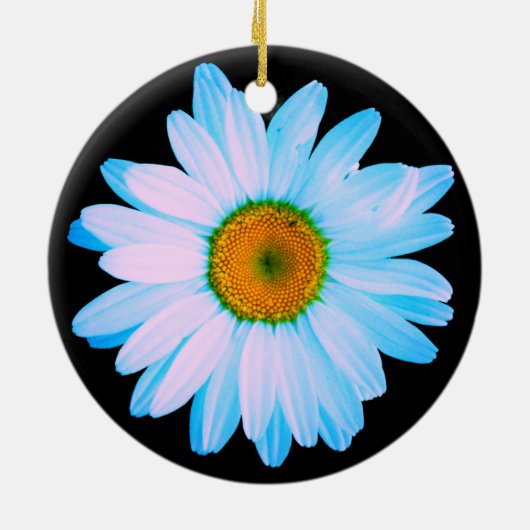Daisy Blume mit White Petals Keramik Ornament (Hinten)
