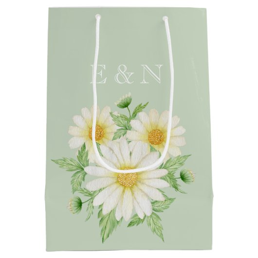 Daisy Blume Mittlere Geschenktasche Mittlere Geschenktüte (Rückseite)