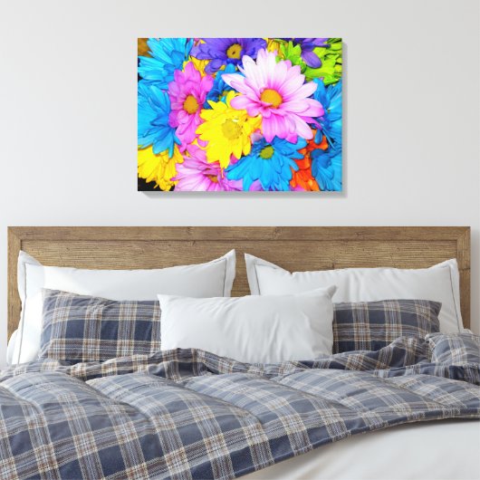 Daisy Blume Mix Leinwand (Insitu (Schlafzimmer))