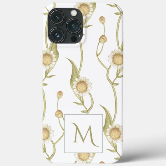 Daisy Blume Monogram Unique Case-Mate iPhone Case (Rückseite)