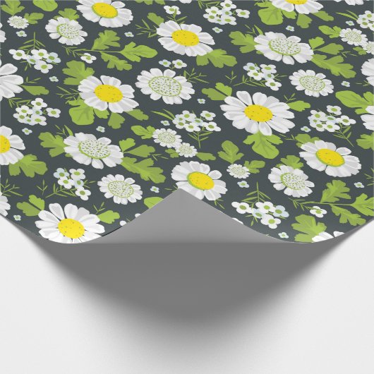 Daisy-Blume-Muster Geschenkpapier (Ecke)
