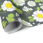Daisy-Blume-Muster Geschenkpapier (Rolleneckpunkt)