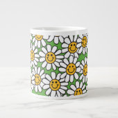 Daisy-Blume-Muster Jumbo-Tasse (Vorderseite)