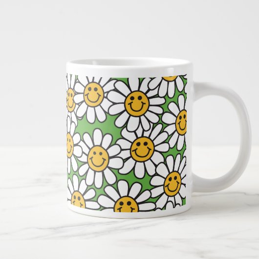 Daisy-Blume-Muster Jumbo-Tasse (Rechts)
