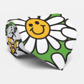 Daisy-Blume-Muster Krawatte (Gerollt)