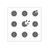 Daisy Blume Muster Petals fallen ab | Motif Gummistempel (Prägung)