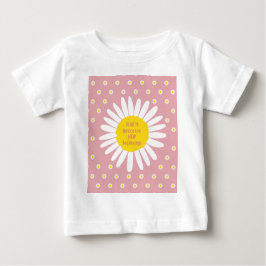 Daisy-Blume-Muster - Reinheit, Innocence-Zitat Baby T-shirt